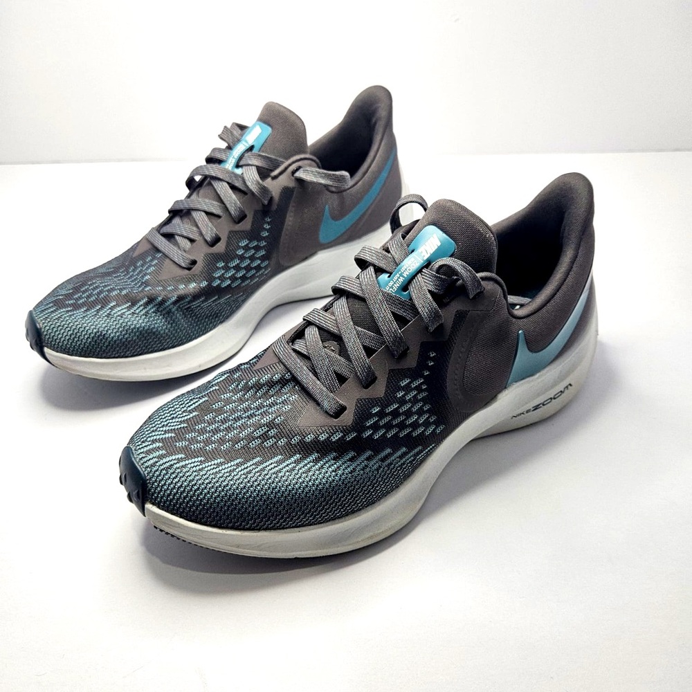 Nike Women’s Zoom Winflo 6 CU4926-001 Gray Running Shoes Sneakers Size 7 ~ Mint